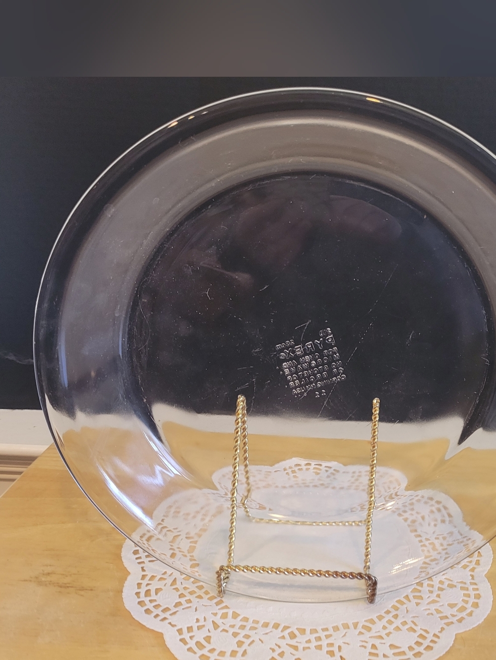 Pyrex 10" Glass Pie Plate Vintage DEEP DISH Clear  210 Spring Pies Tart Quiche